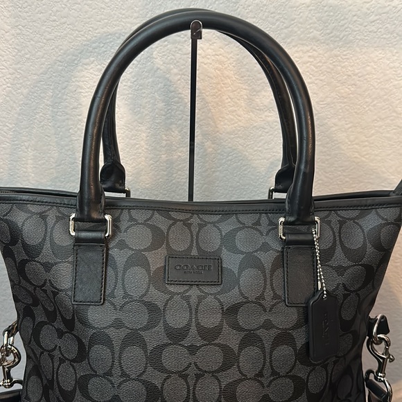 Coach Signature Heritage Foldover F71103 Men's Signature Line Handbag,Shoulde... - Picture 4 of 9